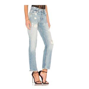 GRLFRND Helena High-Rise Straight Crop Jeans